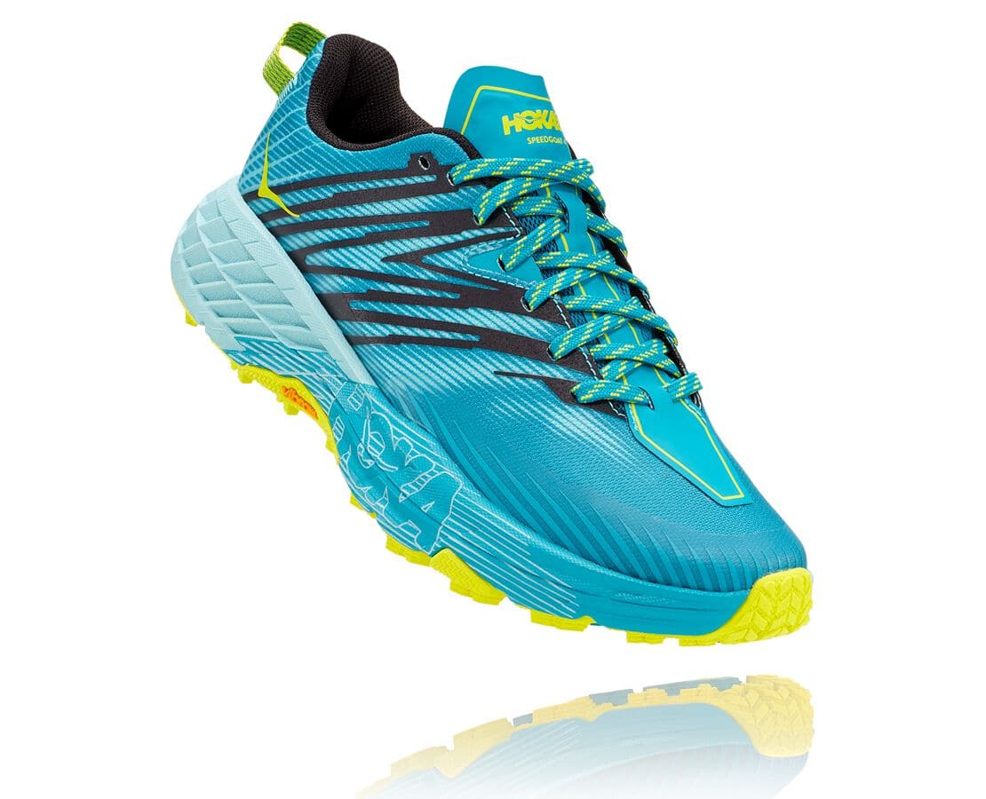 Hoka One One Speedgoat 4 Női Terepfutó Cipők Türkiz / Kék [LDBYF-5248]